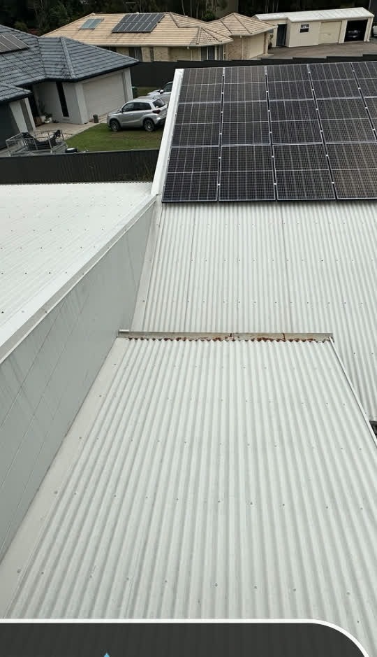Solar panel cleaning Sunshine Coast — before and after deionised water clean — after restoration