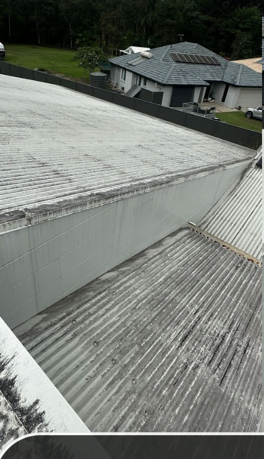 Solar panel cleaning Sunshine Coast — before and after deionised water clean — before restoration